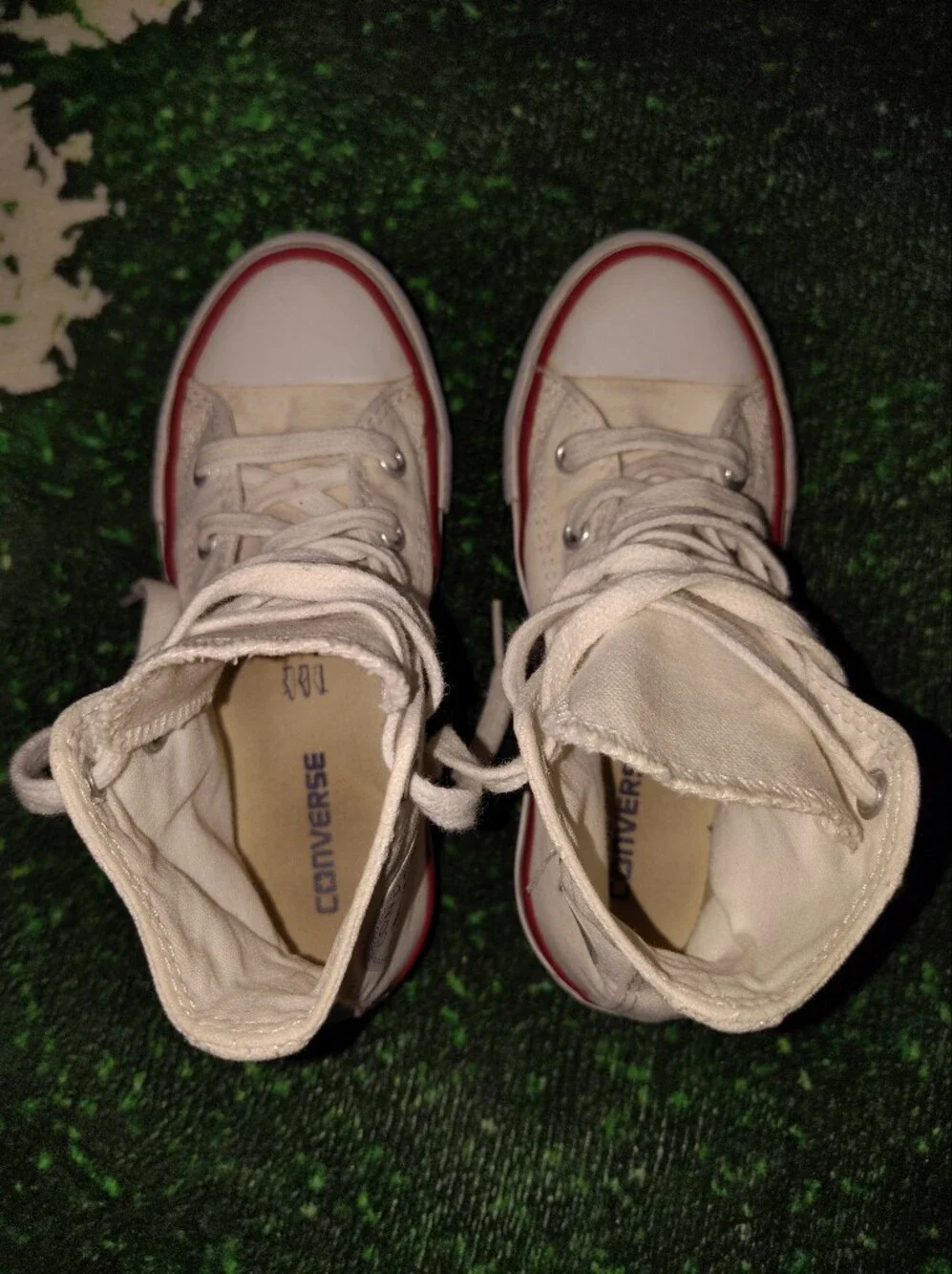 Converse White High-Top Sneakers Kids size 12